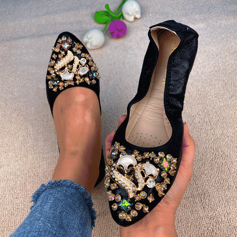 Rosanna Rhinestone Flats